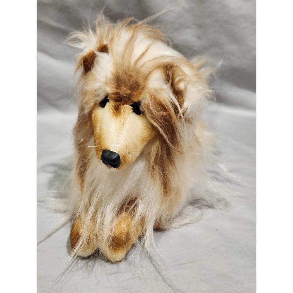 Vtg Made in Japan Collie Lassie Shetland Dog Plush‎ Jerry Elsner of New York
